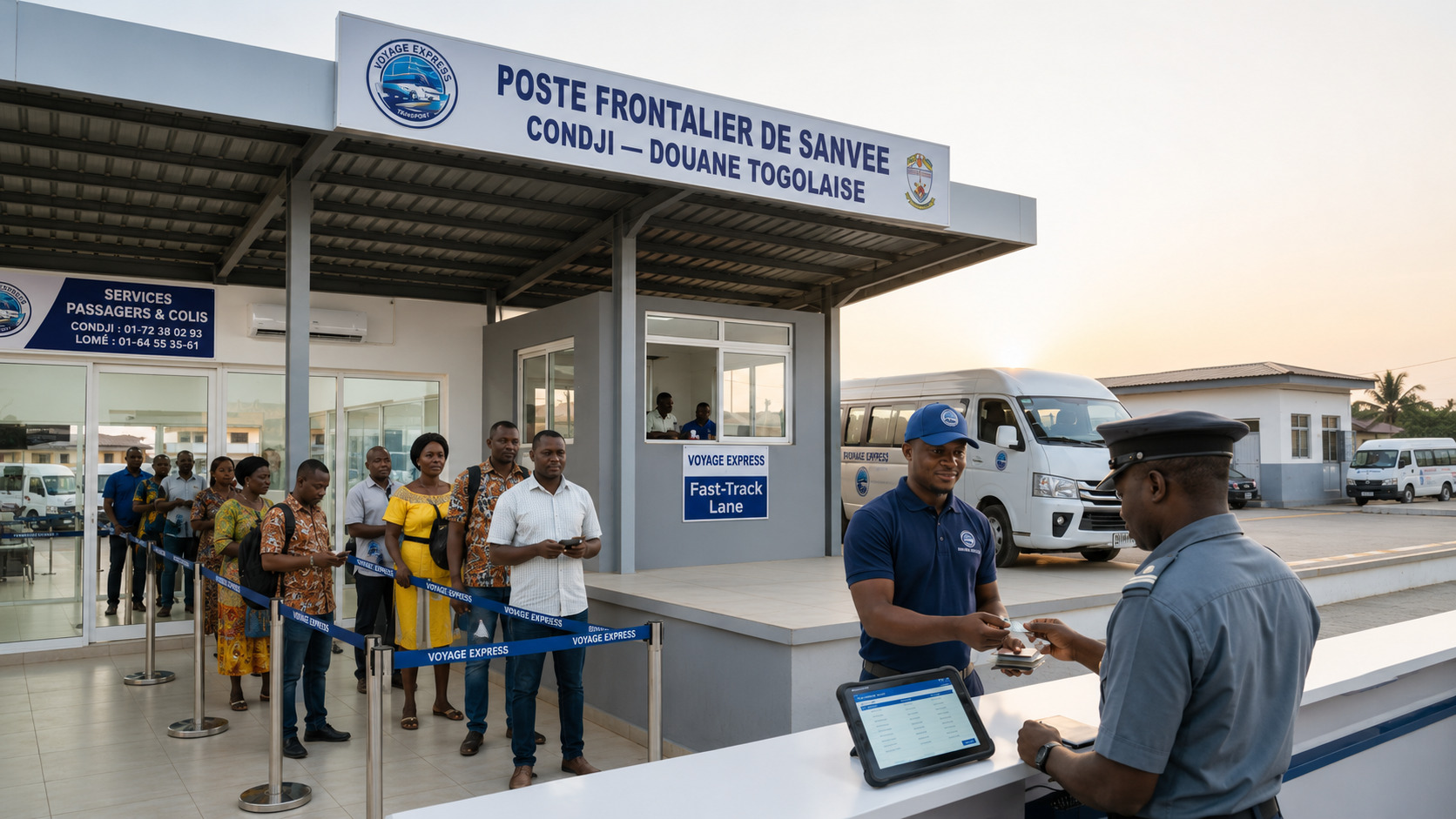 Frontière Bénin Togo formalités douanières gérées Voyage Express